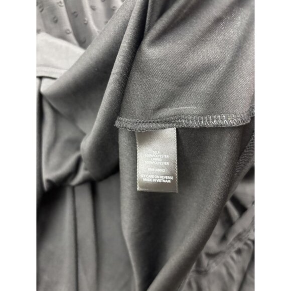 Torrid Dress Womens 5X Black Swiss Dot Babydoll Tiered Ruffle Lined 3/4 Sleeve - Picture 7 of 8